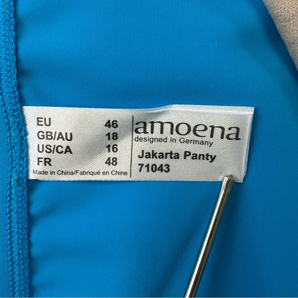 Amoeba Mastectomy Jakarta tankini swimsuit NEW Womens size 16 blue green Beach - Picture 4 of 12